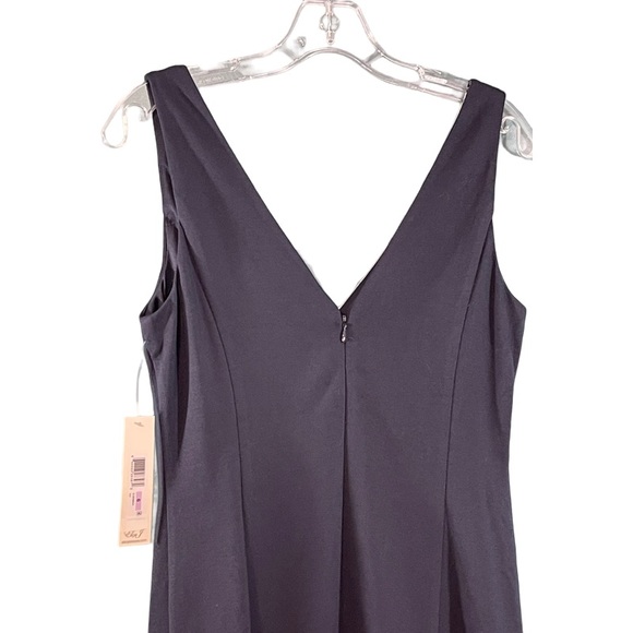 Eliza J Charisma Sleeveless Lace Knit Sheath Dress Navy Size 6 - Picture 4 of 8